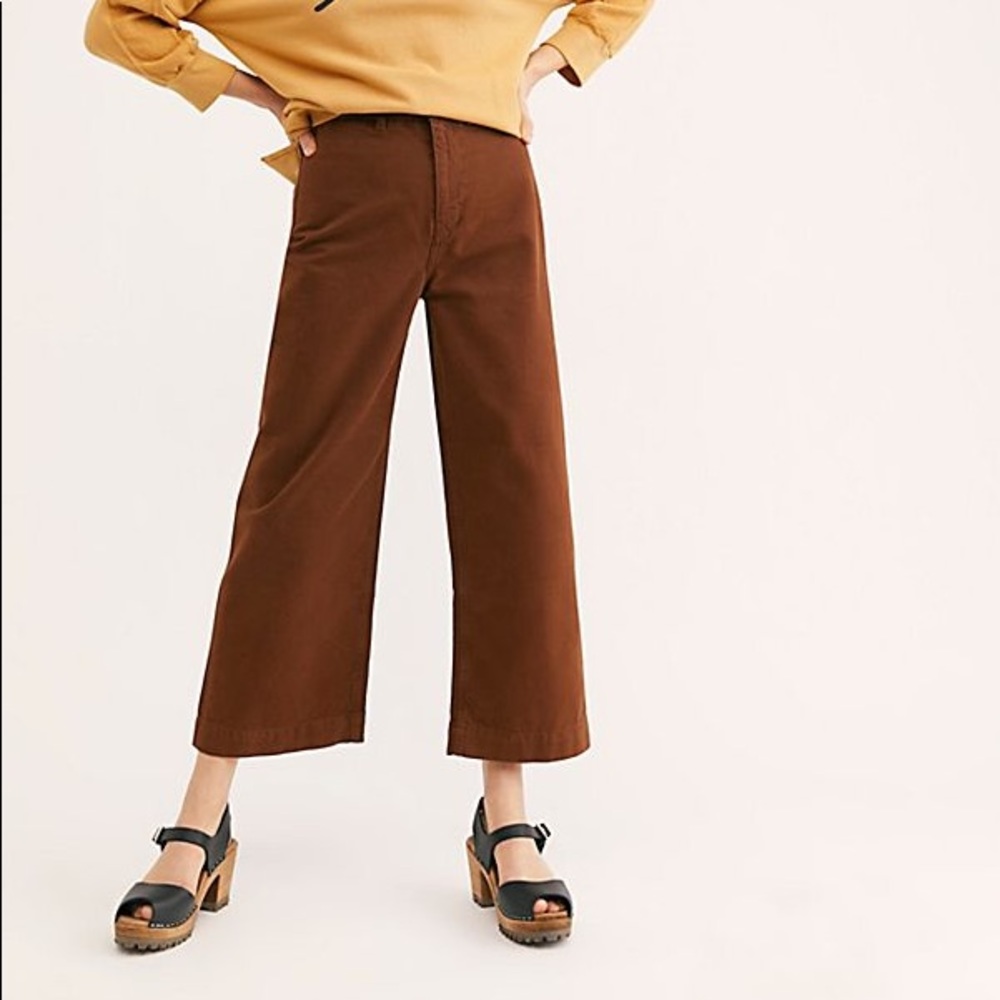 Jesse Kamm inspired sailor pants Brown Sz 27